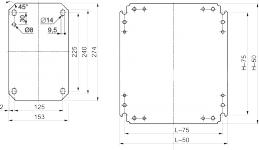 Grundplade galvaniseret 1200x600