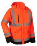 Lyngsøe hiviz håndværker regnjakke fox9057 orange str s