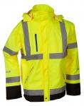 Lyngsøe hiviz håndværker regnjakke fox9057 gul str l
