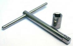 Rustfri 1/4 t-greb 275 mm 316 ss steritool