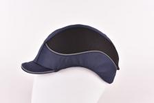 Bump cap air+ navy med 3 cm kort skygge