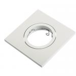 firkantet hvid mat 87 76mm eloxeret line alu fix