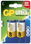 2-pak lr14 c plus ultra gp - batteri alkaline