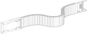 Skinneelement 160a 1m kna160df410