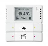 Knx rumtermostat med display 2/4 tryk farve: davos/studiehvid 6128/28-84-500
