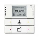 Knx rumtermostat med display 2/4 tryk farve: mat hvid 6128/28-884-500