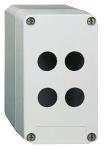 Kunststofbox med 4 ø22 huller 85x146mm