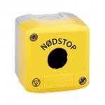 dstop n gul hul 1 med tom trykknapbox