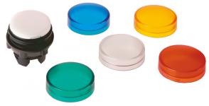 Harmony signallampehoved i plast for led med linser i 5 forskellige farver