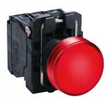 Harmony signallampe komplet med led i rød farve og 230-240vac forsyning
