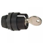 Harmony nøglegreb i plast med 3 positioner og fjeder-retur fra h-til-m og nøgle (ronis 455) ud i m