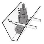 Forankringsplade galv.