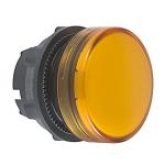 Harmony signallampehoved i plast for led med linse i orange farve
