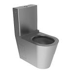 CMA Gulvmonteret toilet med cisterne. Rustfrit stål