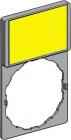 Skilteholder 30x50 mm med skilt 18x27 mm uden tekst zby6102