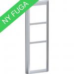 Billede af LK FUGA ® Design Ramme 63 Soft, 3,5 modul, stålmetallic hos Elvvs.dk