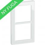 hvid modul 2x1 glas ramme design pure fuga lk