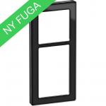 Billede af LK FUGA ® PURE Design Ramme glas 2,5 modul, sort hos Elvvs.dk