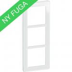 hvid modul 3x1 glas ramme design pure fuga lk