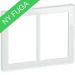 hvid modul 5 2x1 glas ramme design pure fuga lk