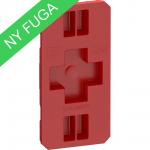 LK FUGAÂ® Låg for FUGA indmurings- og indstøbningsdåser 2 modul, rød