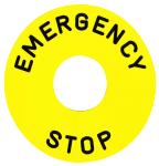Skilt zb2by9330 tekst:emergency