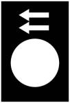 Symbolskilt ned hurtig zb2-by2905