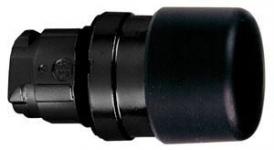 Harmony paddetrykshoved i sort metal med ø30 mm padde i sort farve med fjeder-retur