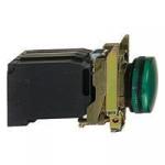 Lampe komplet grøn 110-120vac med ba9s/trafo