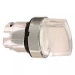 Harmony drejegreb i metal for led med 2 positioner og fjeder-retur fra h-til-v i hvid farve