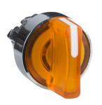Harmony drejegreb i metal for led med 3 positioner og fjeder-retur til midt i orange farve