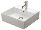 Lavabo boxo 1010 slim håndvask porcelæn 500x480x160mm til bordpl/væg hvid