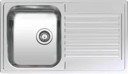 Lavabo reginox centurion 10 køkkenvask 850x490x180mm bk th/hh mat rf