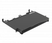 Hi-dex 19 1u panel plads til 6 kassetter a 24 fiber ialt 144 fiber - sort