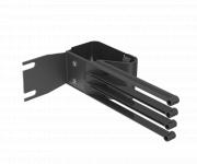 Hi-dex 1u lodret finger kabel management - sort