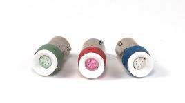 Led pære ba9s 24v ac/dc gul