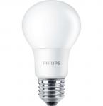 Se Philips LED Pære Corepro 5,5w 827 E27 (470 lumen ra>80 ikke dæmpbar) (5,5w=40w) hos Elvvs.dk