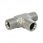 T-stykke 1/4 bspp nippel/nippel/nippel