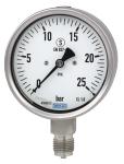 233.30 manometer 0...40 bar ns 063 rustfrit hus med fyldning. g1/4 rustfri ned