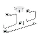 GROHE Essentials Cube tilbehørssæt 5-in-1 - Krom