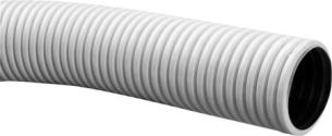 LINDAB InDomo flexslange LFPE 63, hvid, antistatisk, kan bøjes 90° ved bøjningsradius 150 mm. Passer udv. på Safe tilslutning, 1 rl.=50 m.