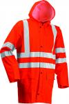 Hi-vis regnjakke orange str l