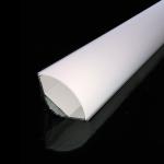 Alu profil 5 med opal cover - 2500mm hjørneprofil