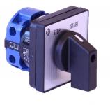 Kraus & naimer stop/start-omskifter med fjederretur fra begge stillinger. frontmonteret med 4 huller. ca10 a176-600 e