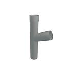 PREFA Grenrør 80 mm 108 °. Blank. - Tages ikke retur -