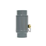 PREFA Regnvandssamler 80 mm med kobling samt slange-koblingssæt 1´´. Blank. - Tages ikke retur -