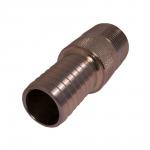 Slangestuds stål 1.1/2 udvendigt gevind - 1.1/2 slange