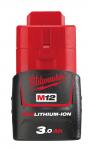Milwaukee m12 b3 batteri 12v 3ah li-ion