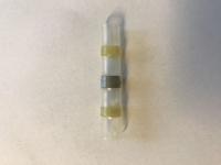 Loddemuffe med smeltbar tin ring og lim gul 4,0-6,0 mm2 - (50 stk.)