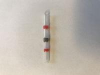 Loddemuffe med smeltbar tin ring og lim rød 0,5-1,5 mm2 - (50 stk.)